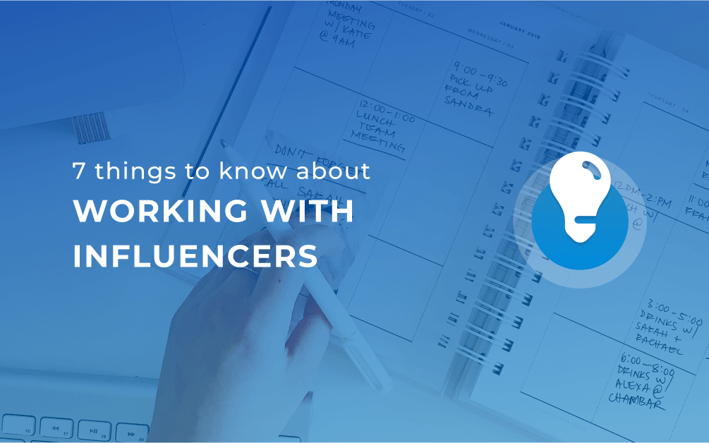 working with influencers
